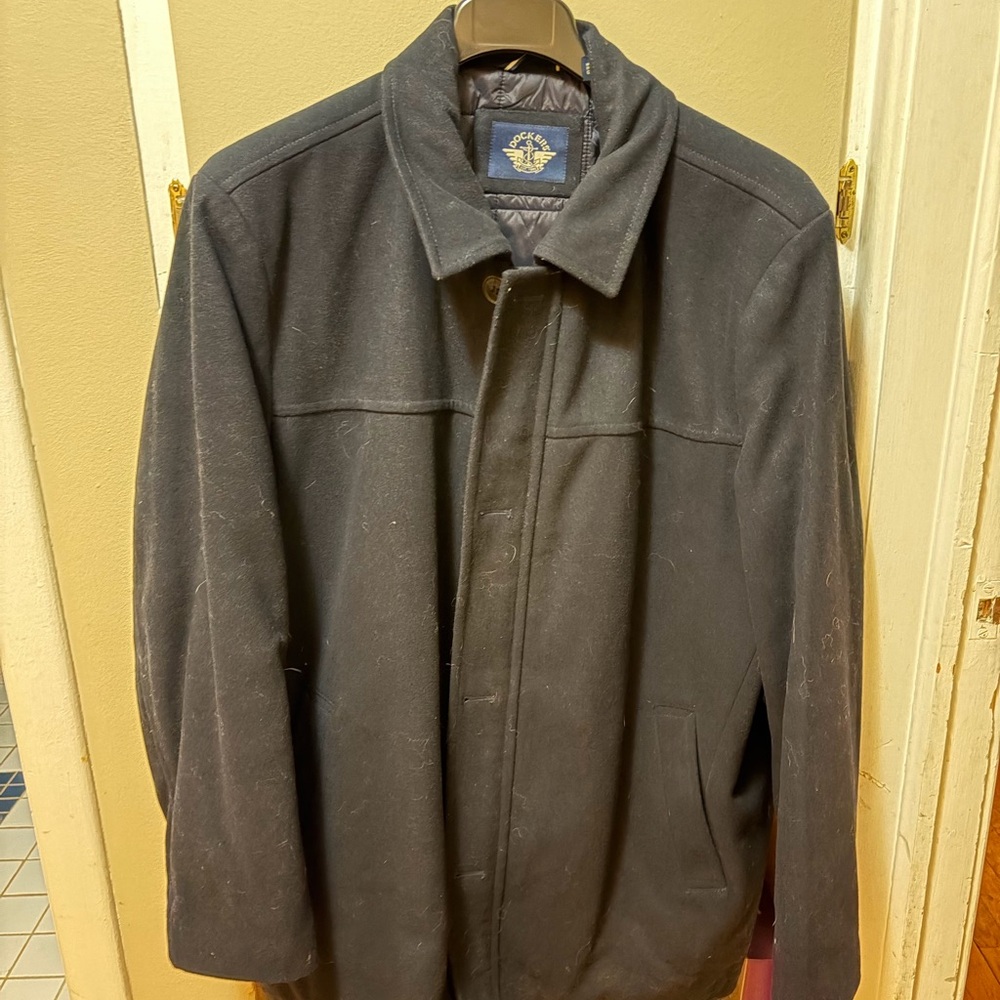 Men's Navy Wool Jacket